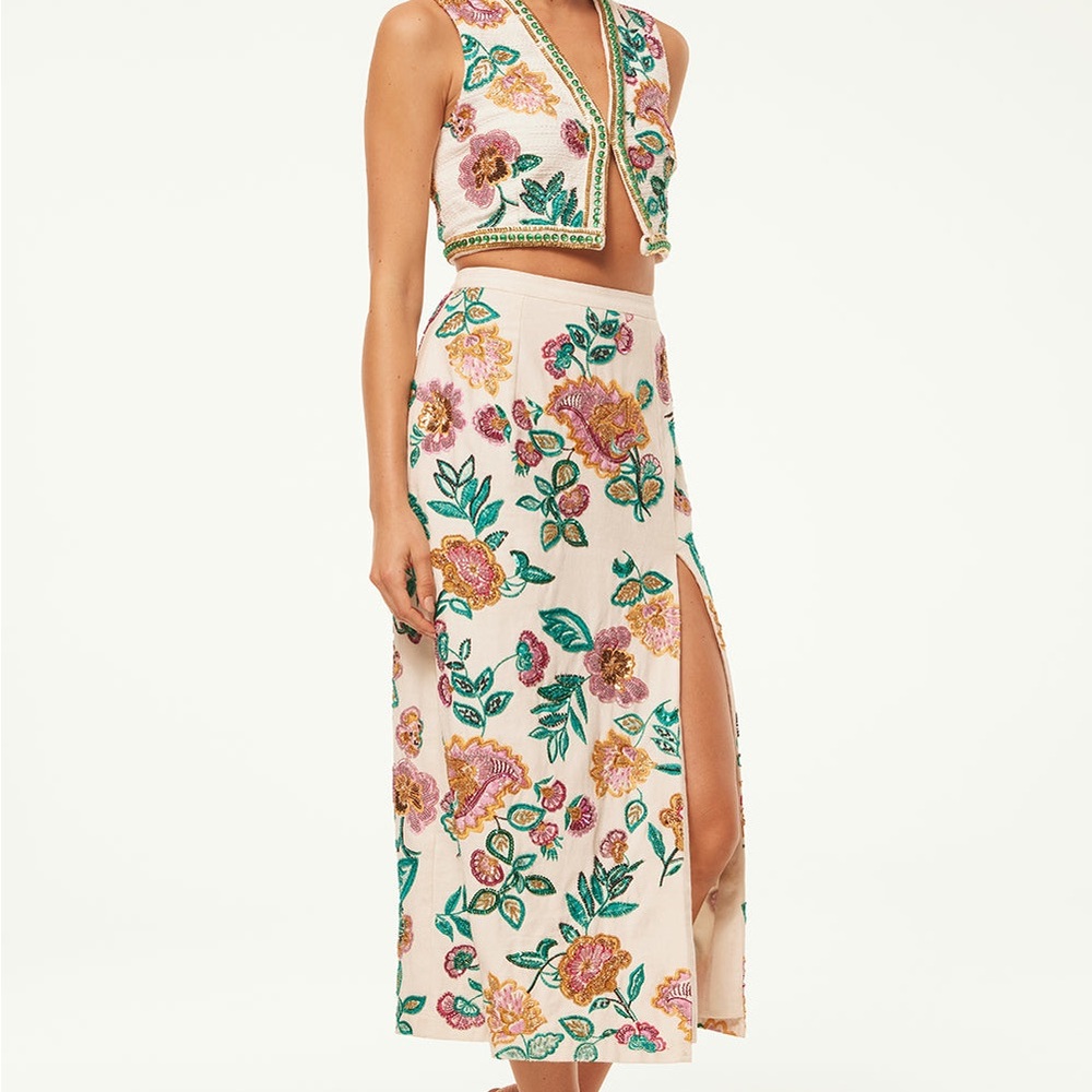 NWT MISA Los Angeles Bashira Top / Size Medium / MSRP $330 - Picture 5 of 7
